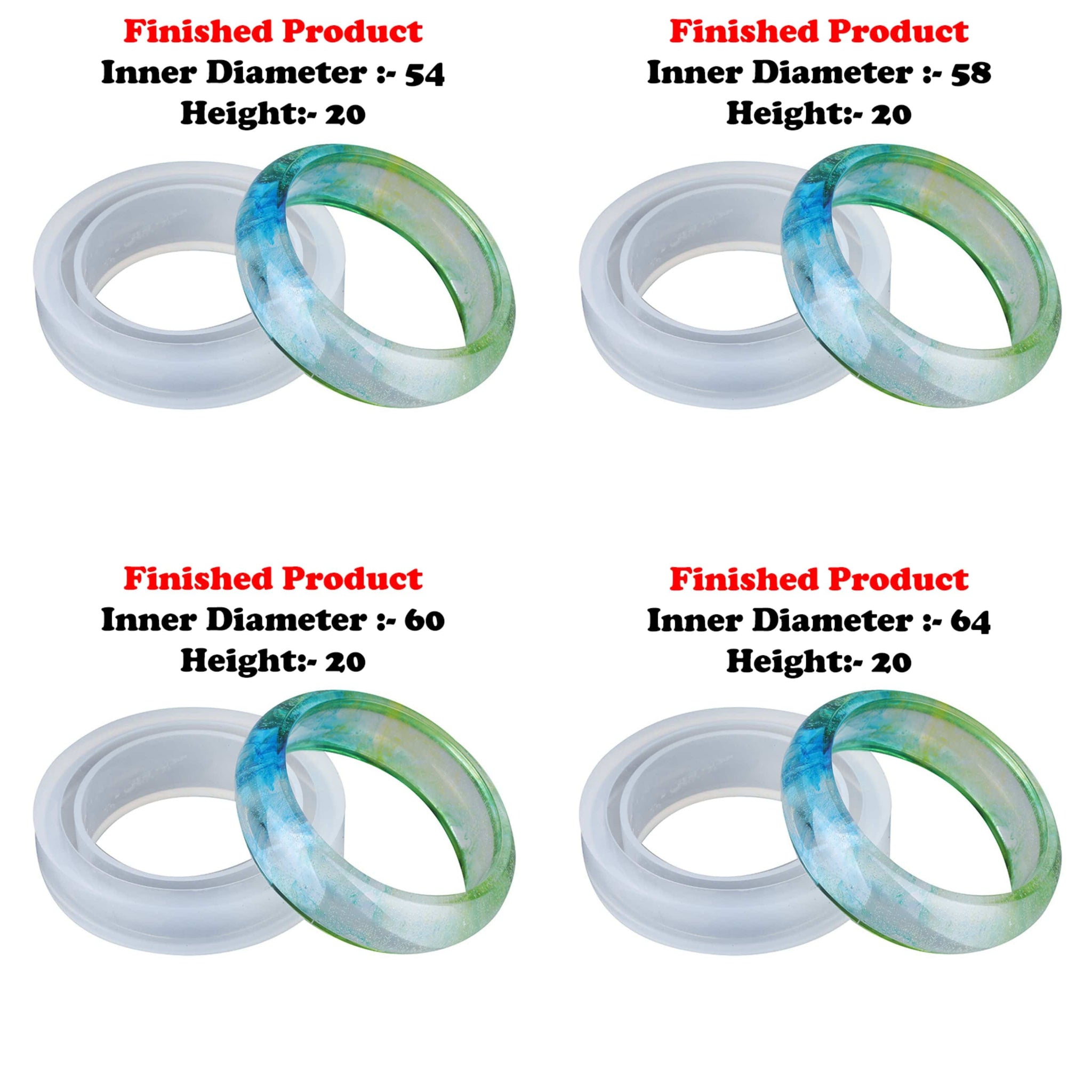 My Store Silicon Mould 54MM CYLINDRICAL BRACELET & BANGLE MOULD