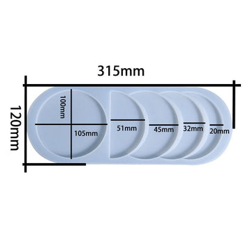 My Store Silicon Mould 6 CAVITY ECLIPSE MOULD