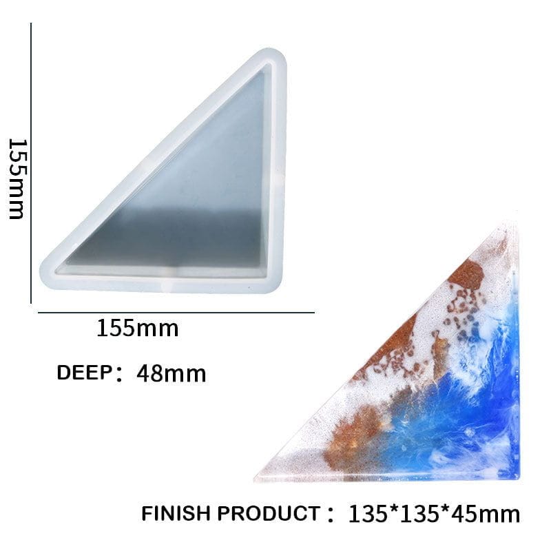 My Store Silicon Mould Triangle 48 Mm Deep Casting Bookend Mould