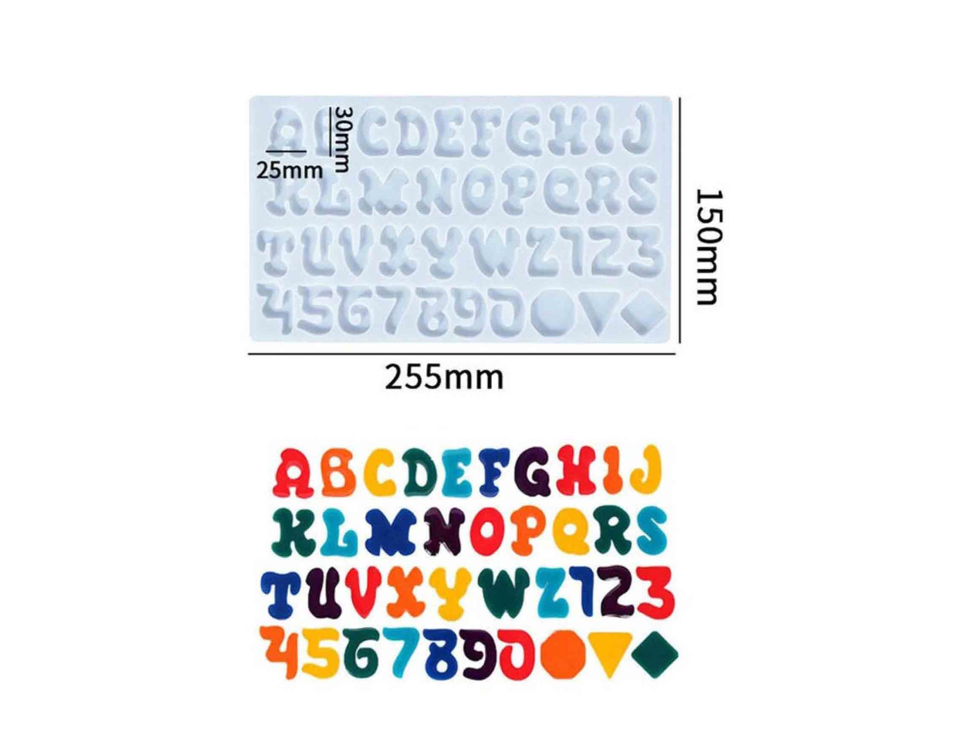 My Store Silicon Mould DESIGNER ABCD WITH HOLE