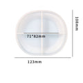 My Store Silicon Mould Small Oval Plate Mould