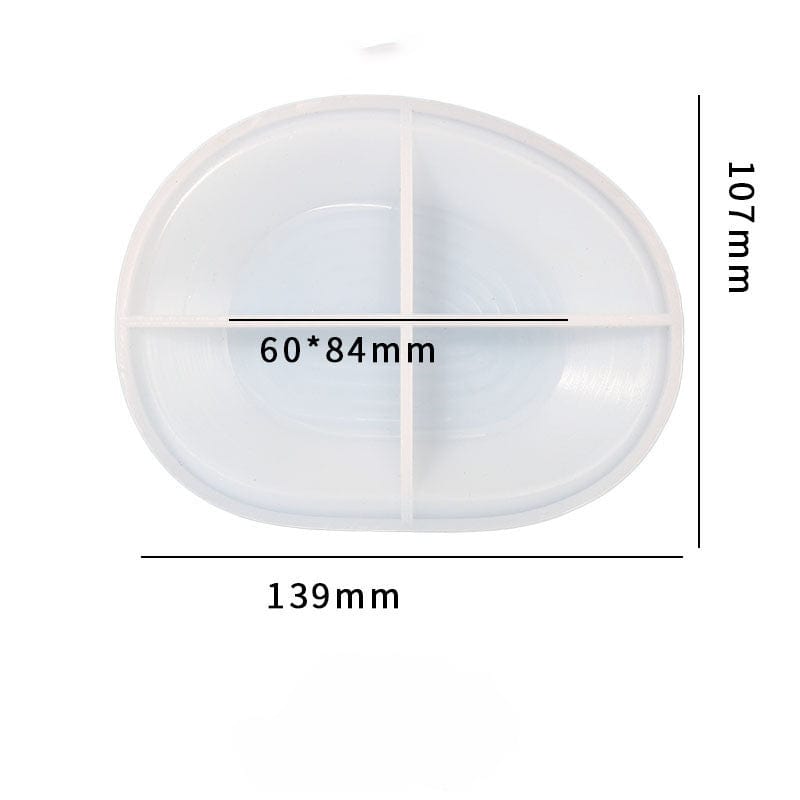 My Store Silicon Mould Big Oval Plate Mould