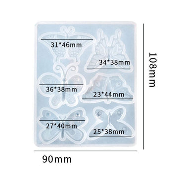 6 Cavity 3D Butterfly Mould