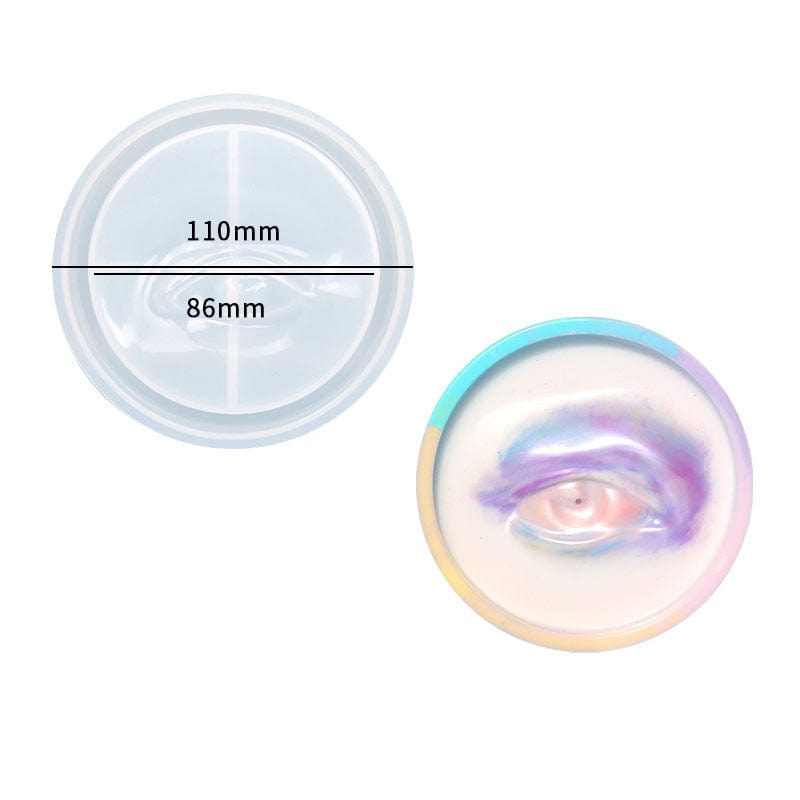 My Store Silicon Mould Eye Incense Stick Stand & Plate Mould