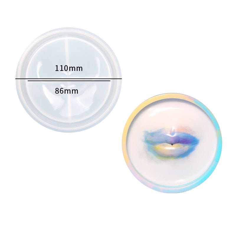 My Store Silicon Mould Lips Incense Stick Stand & Plate Mould
