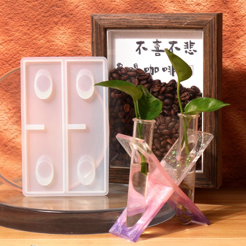 My Store Silicon Mould X Shaped Test Tube Planter Mould