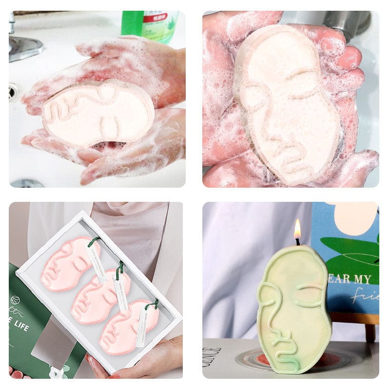 Face Theme Soap & Candle Mould