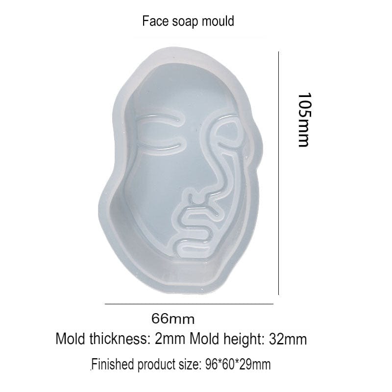 Face Theme Soap & Candle Mould