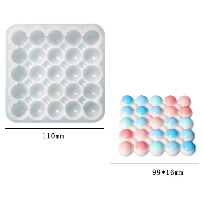 My Store Silicon Mould Square Bubble Coaster Mould