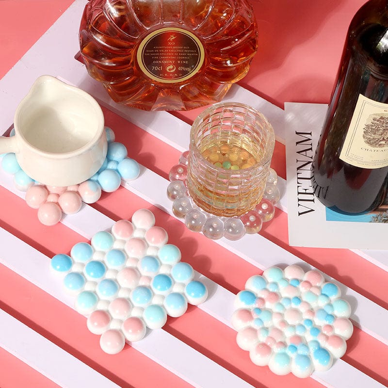 My Store Silicon Mould Square Bubble Coaster Mould
