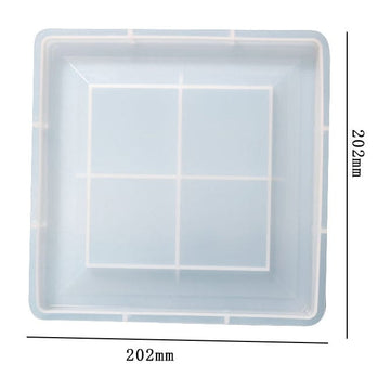 My Store Silicon Mould Square Photo Frame Mould & Coaster With Angular Boundary Mould