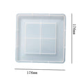 My Store Silicon Mould Square Photo Frame & Coaster With Angular Boundry