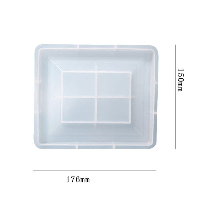 My Store Silicon Mould Rectangle Photo Frame & Coaster With Boundary Mould