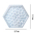 My Store Silicon Mould Hexagon Mosaic Texture Coaster Mould