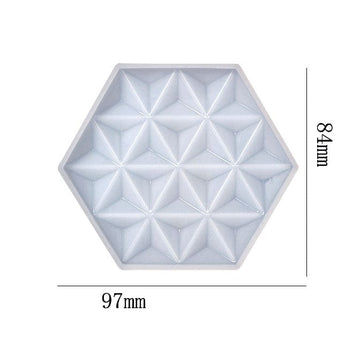 Hexagon With 3D 6 Corner Infinity Star Coaster Mould