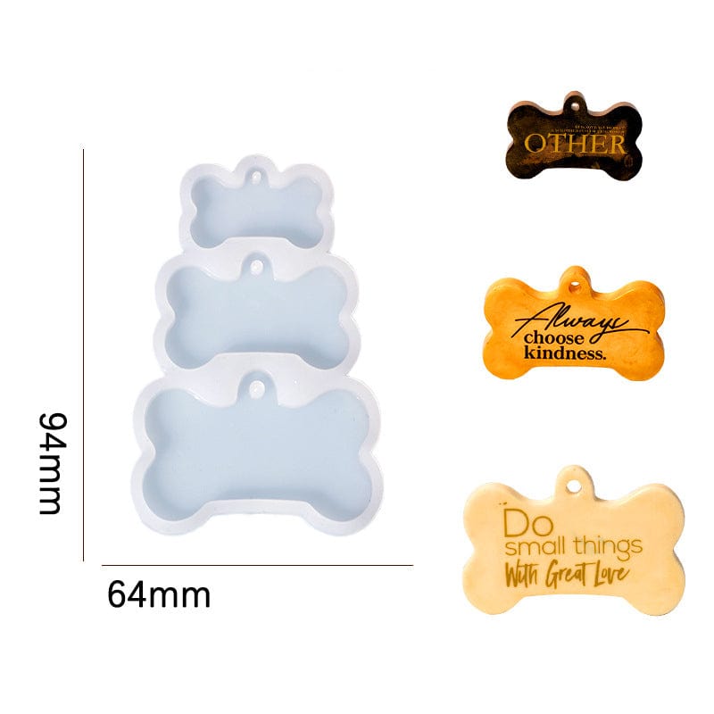 3 Cavity Dog Tag Mould