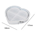 My Store Silicon Mould Heart Chess Board Texture Trinklet Tray Mould
