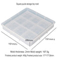 My Store Silicon Mould Square Wave Design Storage Tray Mould