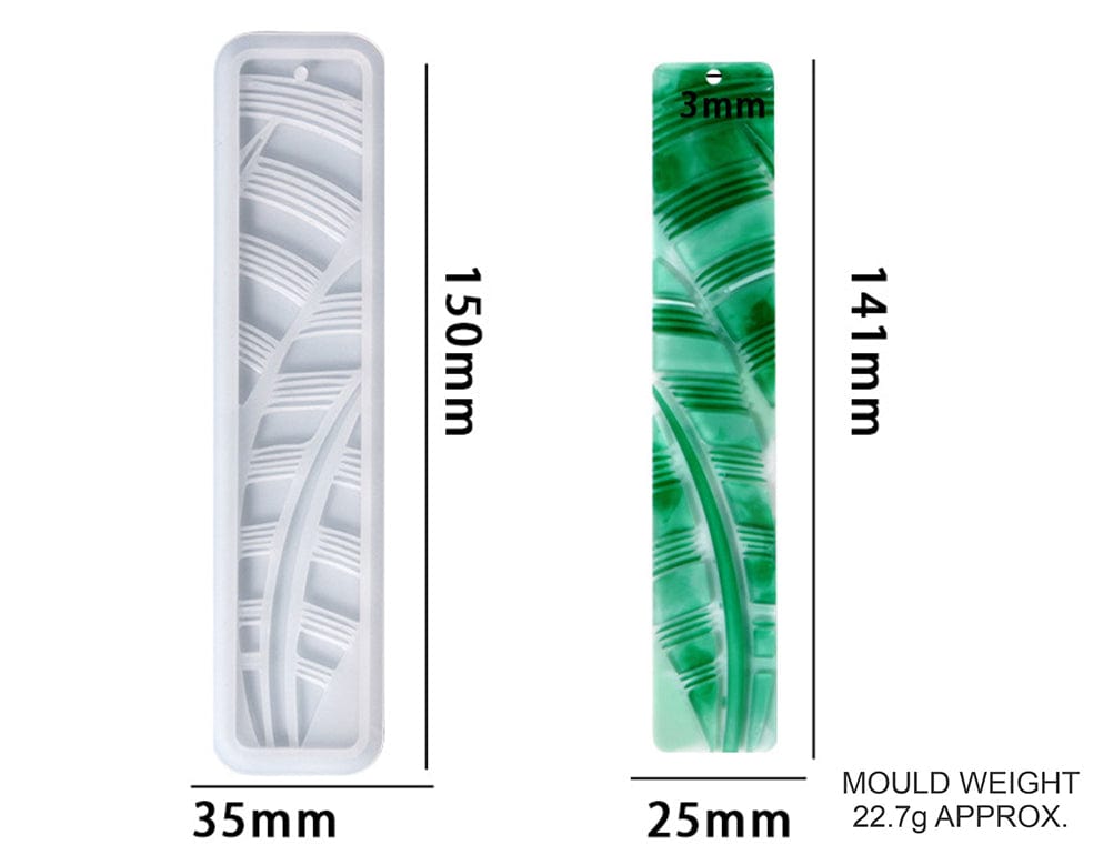 My Store Silicon Mould FEATHER BOOKMARK MOULD