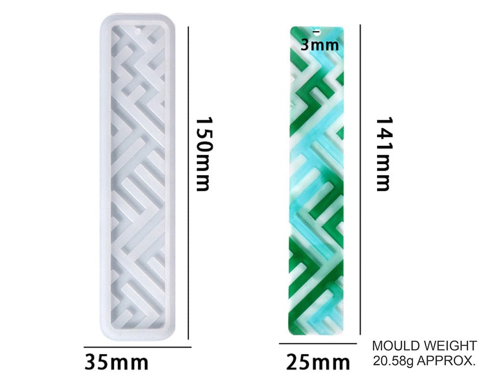 My Store Silicon Mould MAZE BOOKMARK MOULD