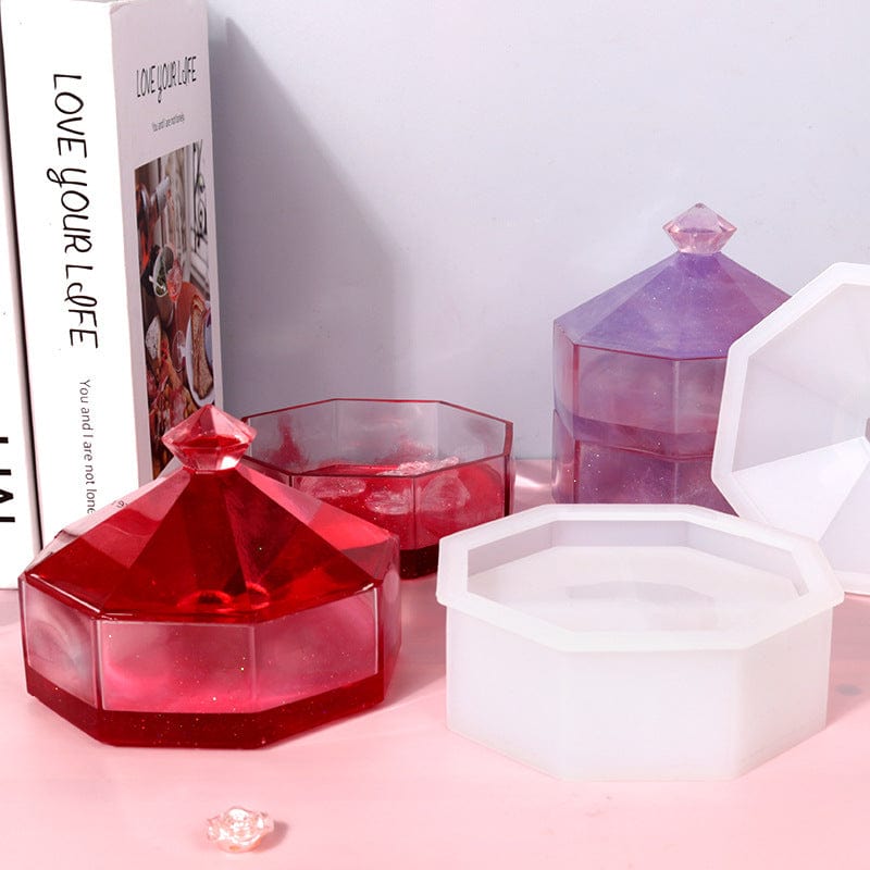 My Store Silicon Mould EIGHT-SIDED EXQUISITE STACKING HIGH STORAGE BOX MOULD