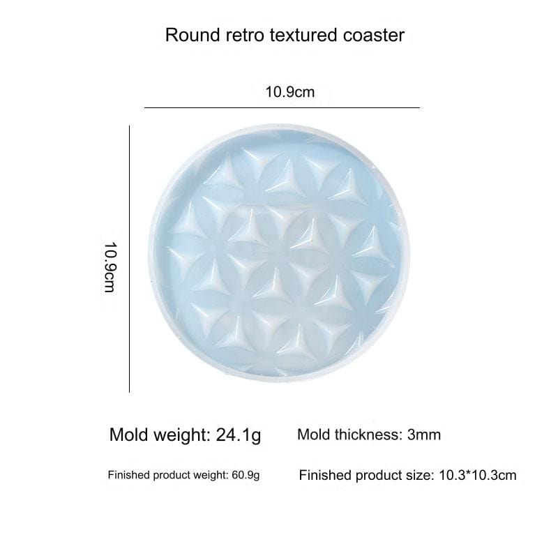 Round Textured Coaster Mould