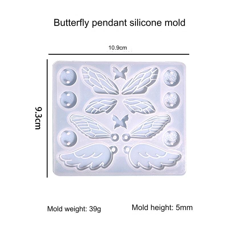 16 Cavity Butterfly Keychain & Pendant Mould