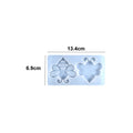 My Store Silicon Mould 2 Cavity Honeybee Keychain ,Pendant & Clip Mould