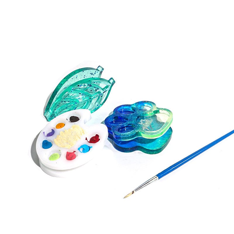 My Store Silicon Mould 2 Cavity Leaf  Keychain ,Pendant & Clip Mould