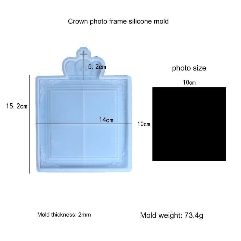 My Store Silicon Mould Crown Photo Frame Mould
