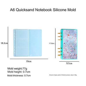 2 Cavity A6 Notebook Shakers Mould