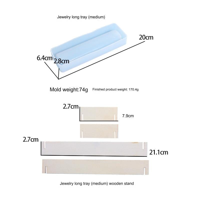 My Store Silicon Mould 8" Long Jewellery Tray Mould
