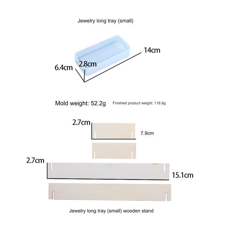 My Store Silicon Mould 6" Long Jewellery Tray Mould