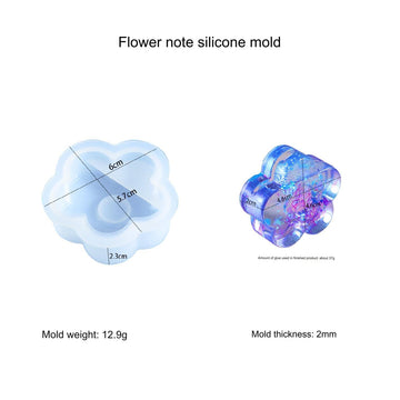 Flower Shaped Note , Card & Paper Weight Mould