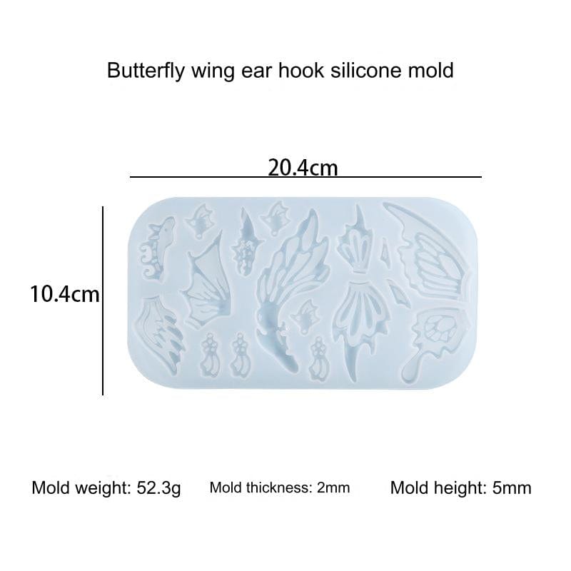 17 Cavity Butterfly Wing Earing & Pendant Mould