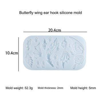 17 Cavity Butterfly Wing Earing & Pendant Mould