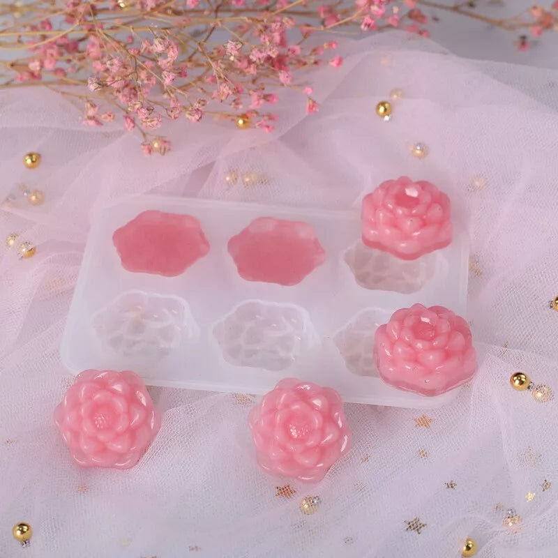 6 Cavity 3D Flower Mould