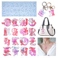 My Store Silicon Mould 26 Cavity Gothic Font Alphabet ABCD Mould