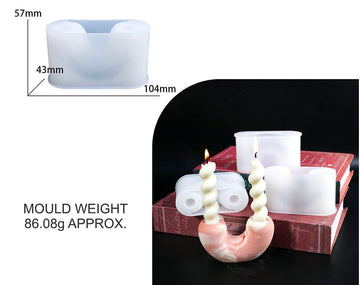 My Store Silicon Mould U-SHAPED CANDLE HOLDER MOULD