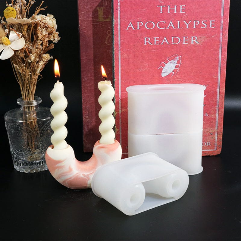 My Store Silicon Mould U-SHAPED CANDLE HOLDER MOULD