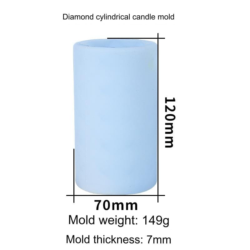My Store Silicon Mould 3D Geometric Pillar Candle Mould