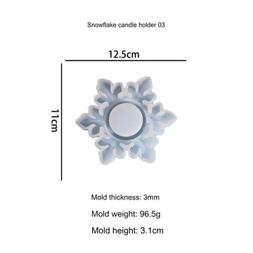 My Store Snowflakes Tea Light Holder 03