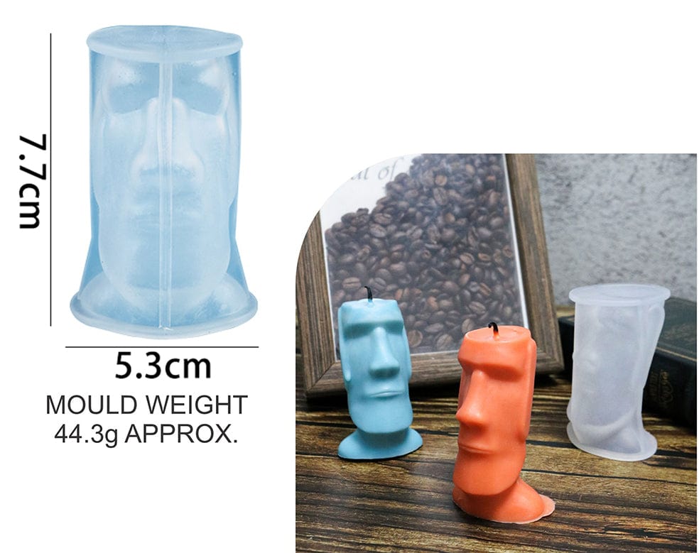 My Store Silicon Mould 3D ABSTRACT HUMAN FACE CANDLE MOULD