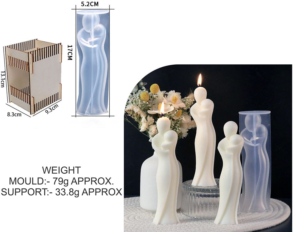 My Store Silicon Mould MOTHER & CHILD CANDLE MOULD