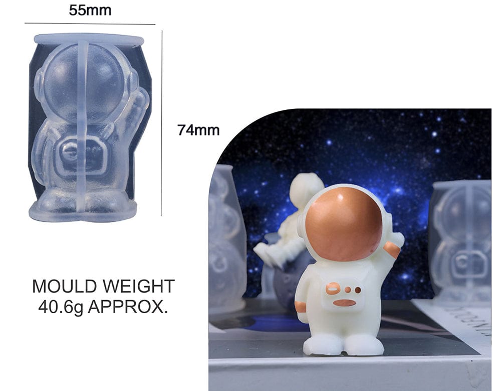 My Store Silicon Mould STANDING ASTRONAUT CANDLE MOULD