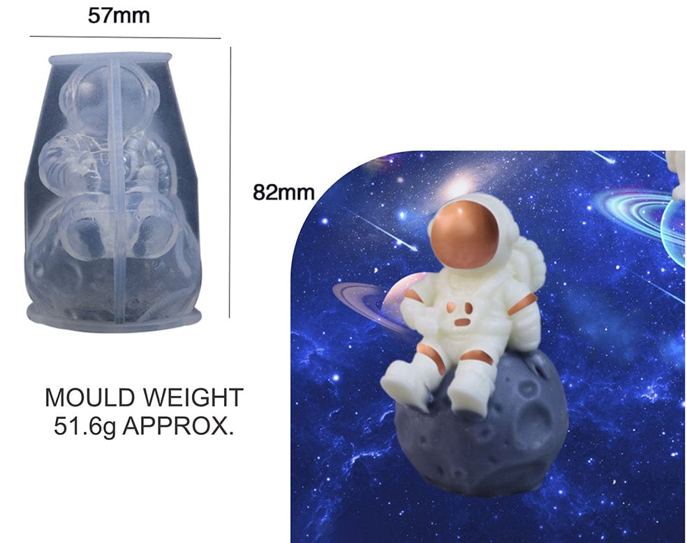 My Store Silicon Mould SEATING ASTRONAUT CANDLE MOULD