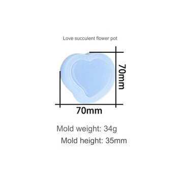 Curve Heart Bowl Katori Mould