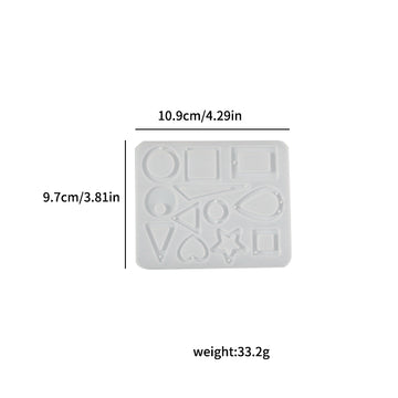 My Store Silicon Mould 12 Cavity Jewellery Pendant & Keychain Mould