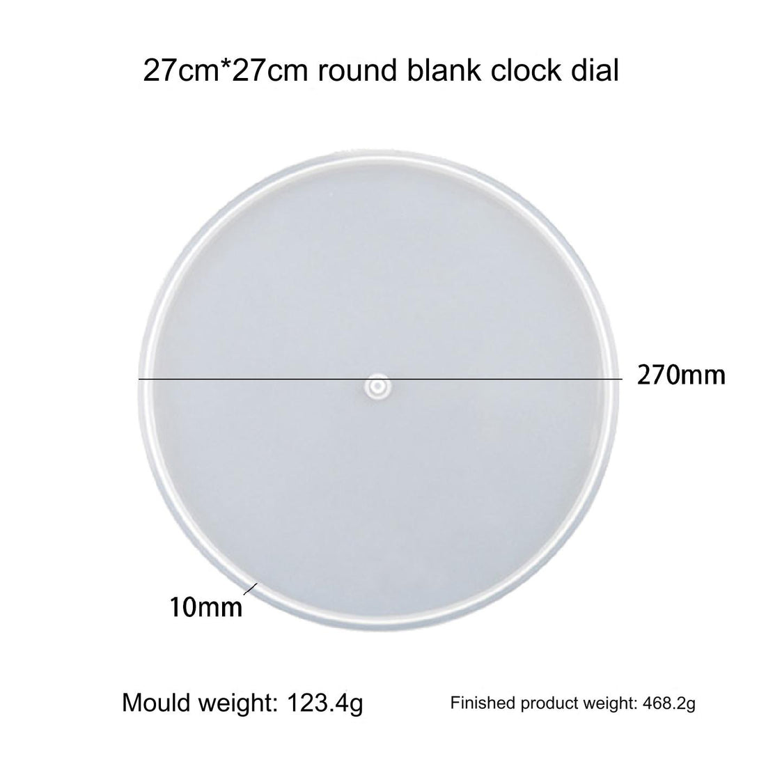 My Store Silicon Mould 11" Round Clock Dial Mould