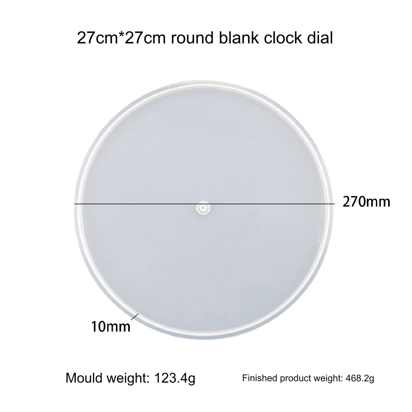 My Store Silicon Mould 11" Round Clock Dial Mould